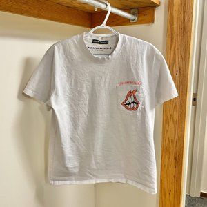 Chrome Hearts Matty Boy Caution Short Sleeve Tee White Size Medium